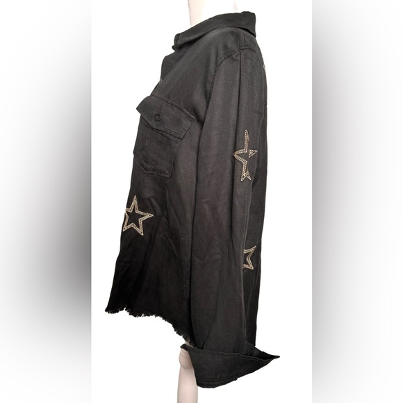Rails Black Star Women’s Button Down - Picture 5 of 10